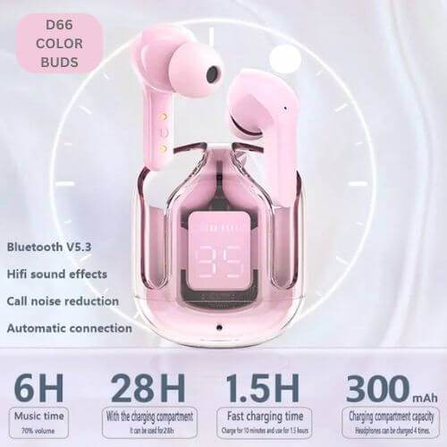 D66™ COLOR BUDS Earphones - TrueWonderz™ COLLECTION