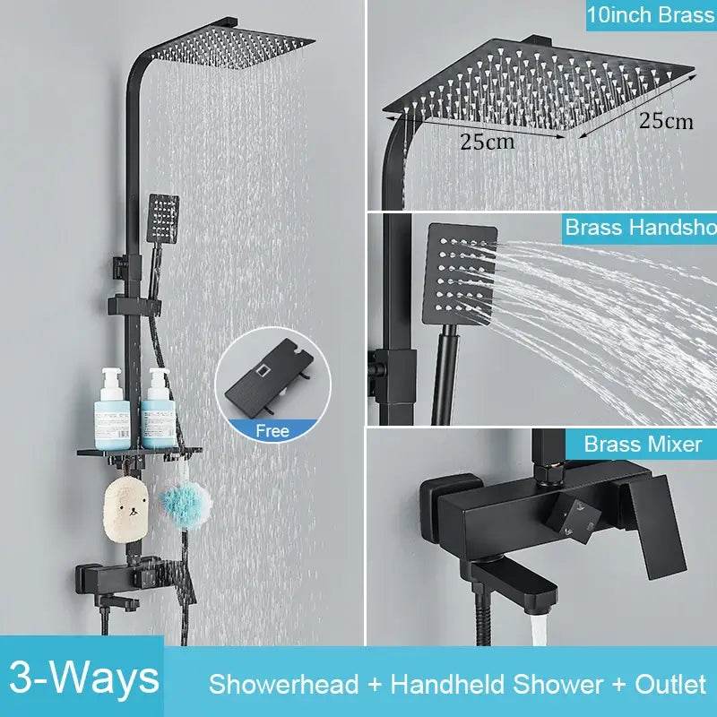 8090 Brass Shower Faucet Set - TrueWonderz™ COLLECTION