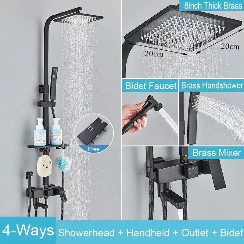 8090 Brass Shower Faucet Set - TrueWonderz™ COLLECTION