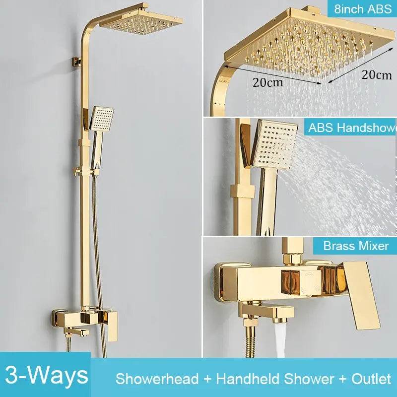 8090 Brass Shower Faucet Set - TrueWonderz™ COLLECTION